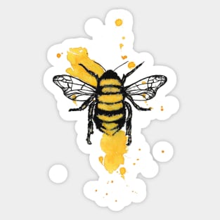 Watercolor Bee Sticker